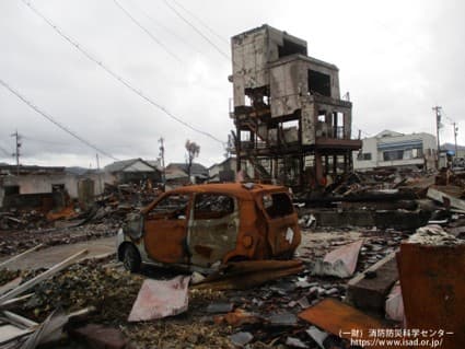 能登半島地震で焼失・倒壊した市街地